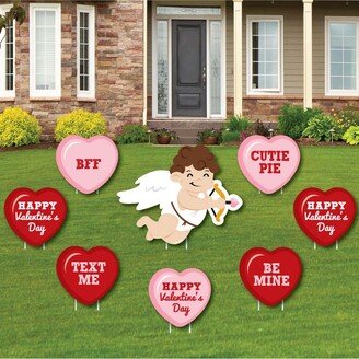 Big Dot Of Happiness Conversation Hearts - Outdoor Lawn Decor - Valentine's Day Yard Signs - Set of 8