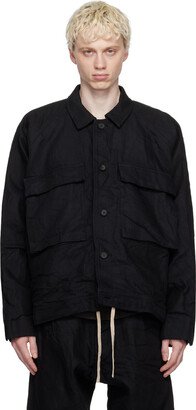 Black O-Project Loop Denim Jacket