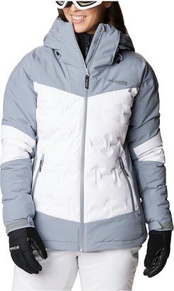 Wildcard III Down Jacket (White/Tradewinds Grey) Women's Clothing