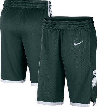 Men's Green Michigan State Spartans Logo Replica Performance Basketball Shorts