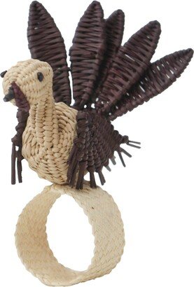 Turkey Napkin Ring/Iraca/Raffia/Thankgiving