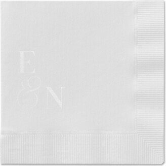 Wedding Napkins: Arched Rehearsal Napkin, White, White