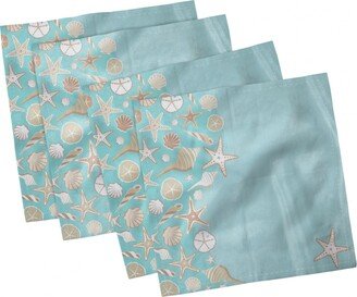 Shell Set of 4 Napkins, 18