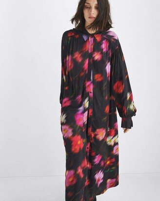 Aubrey Floral Crepe Dress Maxi