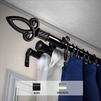 InStyleDesign Saber Triple Curtain Rod 13/16 inch dia.