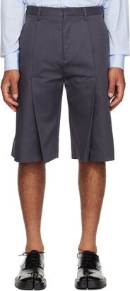 T/SEHNE Gray Pleated Shorts