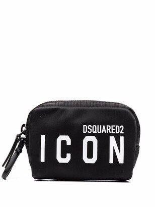 Logo-Print Makeup Bag