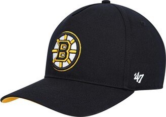 Men's Black Boston Bruins Primary Hitch Snapback Hat