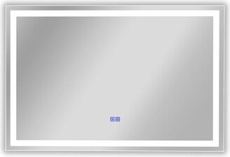 Frameless Back Lit LED Mirror - Silver-AJ