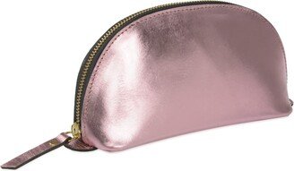 Vida Vida Lunar Metallic Pink Leather Make-Up Bag