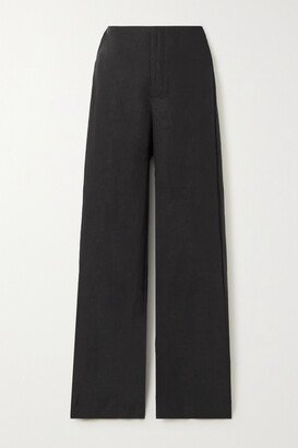 Net Sustain Vincente Linen Straight-leg Pants - Black