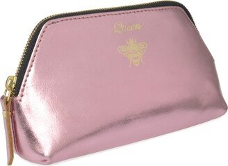 Vida Vida Solar Metallic Pink Leather Make-Up Bag