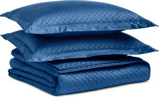 Damask Quilted Cotton 3-Pc. Coverlet Set, Full/Queen, Created for Macy's