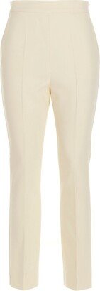 Creased-Leg Crop Trousers