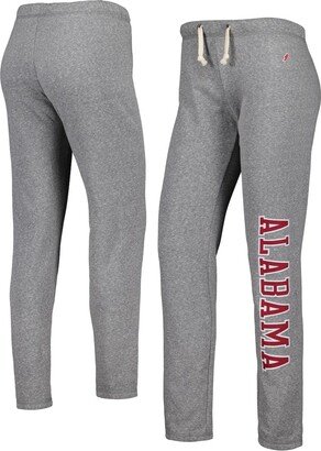 Women's League Collegiate Wear Heather Gray Alabama Crimson Tide Victory Springs Tri-Blend Jogger Pants