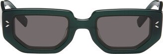 Green Hexagonal Sunglasses