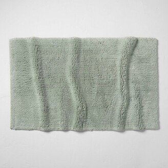 24x40 Ultra Soft Tufted Bath Rug Light Sage Green - Casaluna™