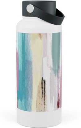 Photo Water Bottles: Color Memories - Multi Pastel Stainless Steel Wide Mouth Water Bottle, 30Oz, Wide Mouth, Multicolor