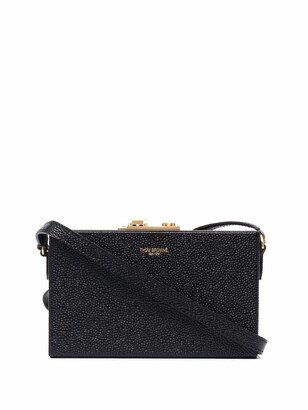 Grained Leather Crossbody Bag