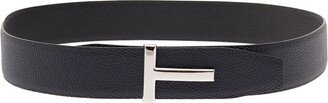 Man Reversible Bicolor Leather T-Belt-AA