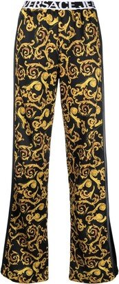 Barocco-print straight trousers