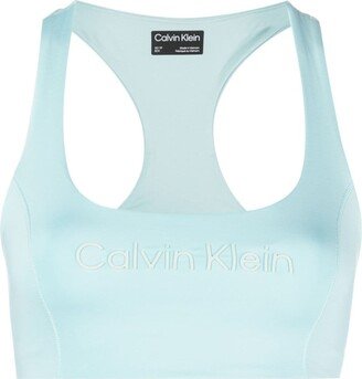 Logo-Embossed Sports Bra-AA