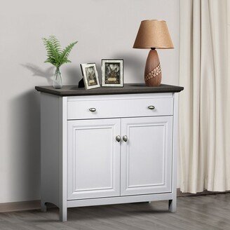 Saint Birch Olivia 2-Door Storage Cabinet, Gray Oak