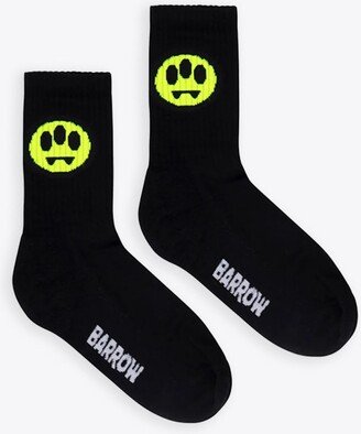 Socks Unisex Black socks with smile logo