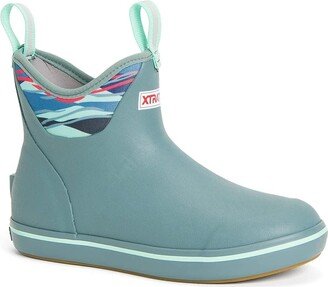 XTRATUF Ankle Deck Boot (Trooper Blue/Beach Glass) Women's Shoes