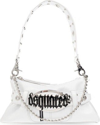 Gothic Logo Plaque Shoulder Bag