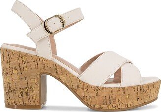 Carsyn Block Heel Cork Platform Sandals