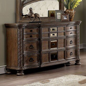 Cimarron Transitional Natural 56-inch Wide 9-Drawer Wood Dresser