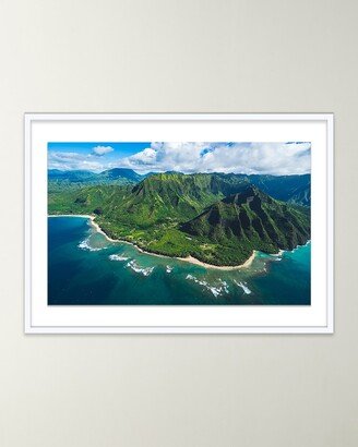 Four Hands Art Studio Hanalei From Above Giclee Art by Brannon Naito