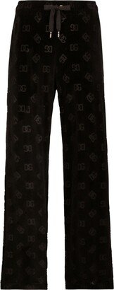 logo-print jacquard track pants