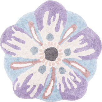 Floral Embroidered Bath Mat-AA