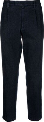 Tapered-Leg Mid-Rise Jeans-AA