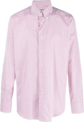 Check-Pattern Cotton Shirt-AA