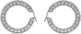 Large Crystal-Embellished Jahleel Hoop Earrings