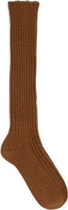 Fioroni Cashmere Cashmere Ribbed Socks-AA