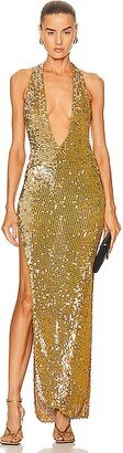 Broadway Dress in Metallic Gold