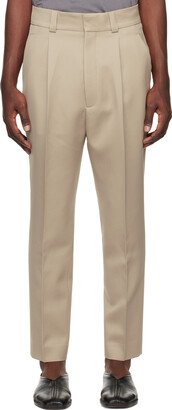 Beige Suit Trousers