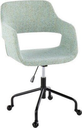 Margarite Adjustable Office Chair Black/Light Green