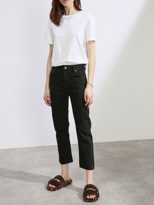 Crop Organic-cotton Straight Leg Jeans-AA