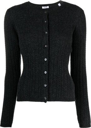 Cable-Knit Cashmere Cardigan-AD