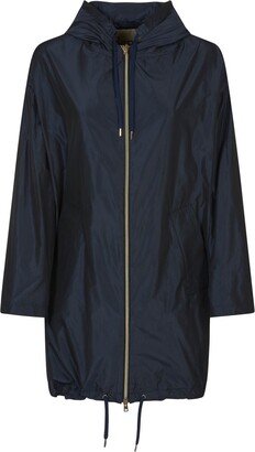 Drawstring Hooded Raincoat-AA