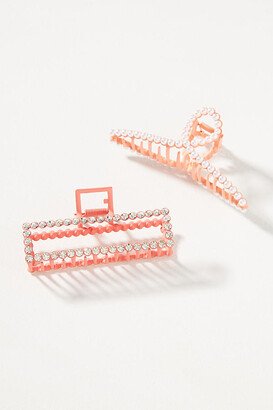 By Anthropologie Embellished Hair Claw Clips, Set of 2