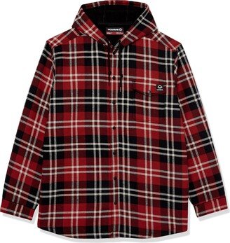 Men's Big & Tall Bucksaw Hooded Flannel Shirt Jac