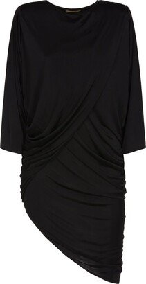 Crewneck Ruched Dress