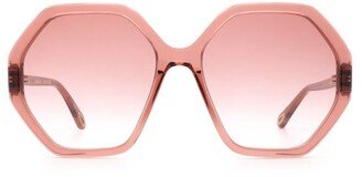 Octagonal Frame Sunglasses-AA