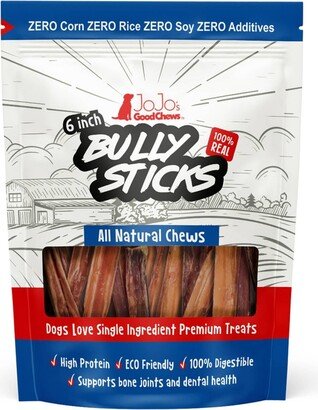 Jojo Modern Pets 6 Bully Sticks - All Natural Dog Treats - Standard (4-Pack)